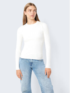 Noisy May Noisy May Sweter Ship 27020928 Écru Slim Fit