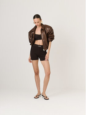 La Mania La Mania Biker shorts MIBEL Marrone Classic Fit