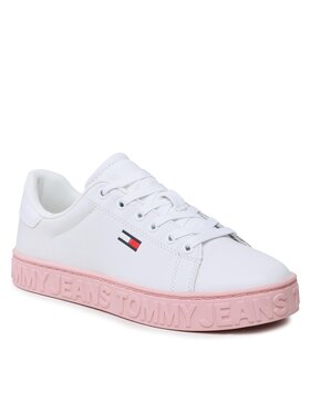 Tommy Jeans Tommy Jeans Sneakersy Cool Tommy Jeans Sneaker Season EN0EN02132 Biela