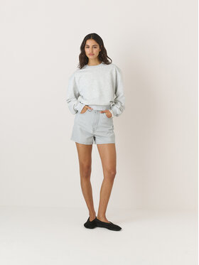 La Mania La Mania Szorty jeansowe CARLINE Szary Classic Fit