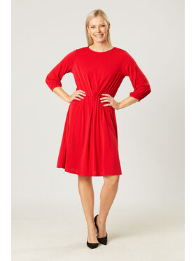 QUIOSQUE QUIOSQUE Sukienka codzienna ABBEY NEW DRESS Czerwony Regular Fit