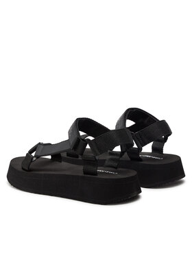 Calvin Klein Jeans Sandale Sandal Velcro Webbing Dc YW0YW01353 Crna