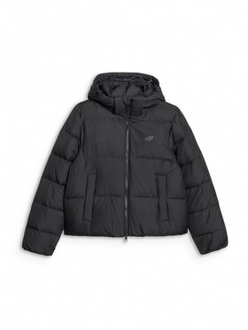 4F 4F Kurtka puchowa NATURAL (DOWN) WARMTH Czarny Regular Fit