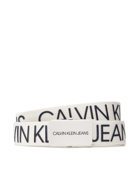Calvin Klein Jeans Calvin Klein Jeans Curea pentru copii Canvas Logo Belt IU0IU00125 Alb