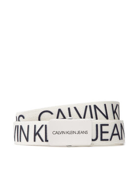 Calvin Klein Jeans Calvin Klein Jeans Vaikiškas diržas Canvas Logo Belt IU0IU00125 Balta