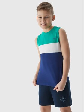 4F 4F Smanicato 4FJWSS24TSLEM038-41S Verde Regular Fit