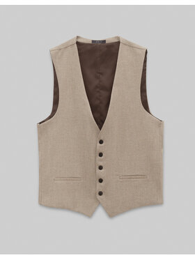 Borgio Borgio Kamizelka platania Khaki Slim Fit