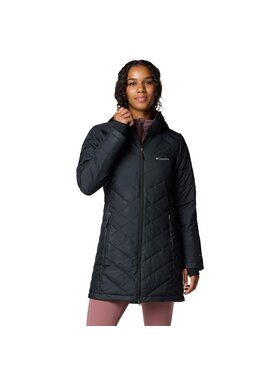 Columbia Columbia Kurtka przejściowa Heavenly Long Hooded Jacket 1738161012 Czarny Regular Fit