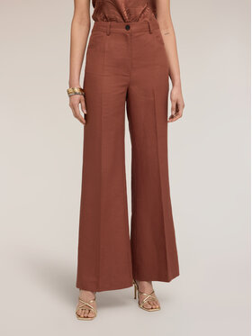 Motivi Motivi Pantaloni di tessuto P083Q004529N022 Marrone Flare Fit