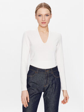 Sisley Sisley Sveter 14ETM400H Biela Regular Fit
