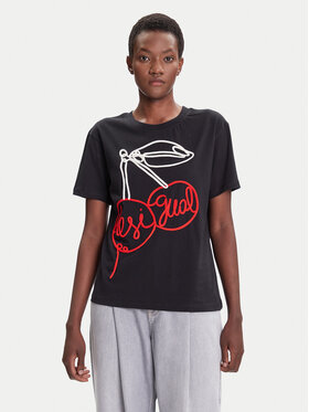Desigual Desigual T-Shirt Berlin 25WWTK51 Μαύρο Regular Fit