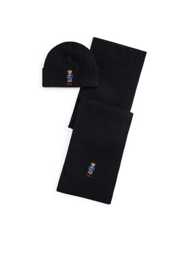 Polo Ralph Lauren Polo Ralph Lauren Набір Шарф і Шапка 449P02050001 Чорний