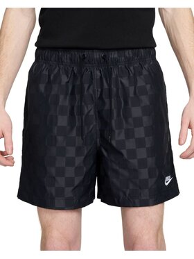 Nike Nike Szorty sportowe M NK CUB FOW SHORT CHECKERS FN3098-010 Czarny Regular Fit