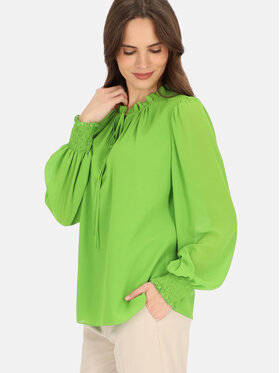 Potis & Verso Potis & Verso Bluzka Emily Zielony Regular Fit