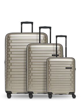 Pactastic Pactastic Komplet walizek 292588 Beżowy