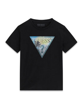 Guess Guess Tričko L6GI25 K8HM4 Čierna Regular Fit