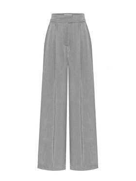 Duende Duende Spodnie materiałowe Mero Pants Srebrny Regular Fit
