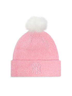 New Era New Era Шапкa New York Yankees Chenille Beanie 60284837 Рожевий