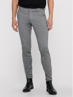 Only & Sons Only & Sons Chino kalhoty Mark 22010209 Šedá Slim Fit