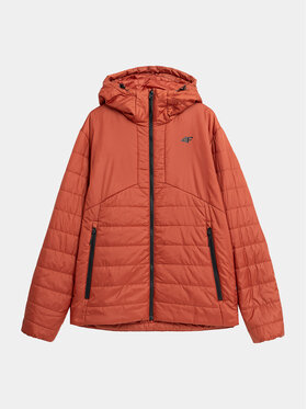 4F 4F Пухено яке 4FAW23TDJAM245 Кафяв Regular Fit