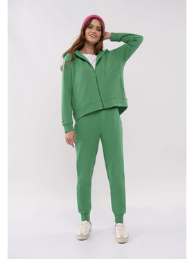 Volcano Volcano Spodnie dresowe N-VENIS Zielony Regular Fit