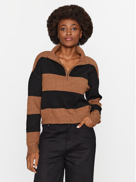 Noisy May Noisy May Sweter 27028636 Brązowy Regular Fit
