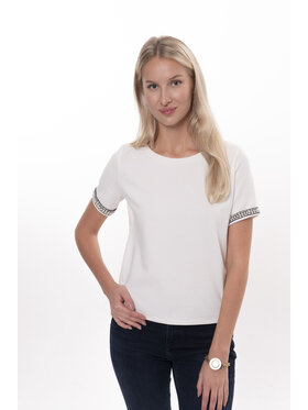 Ciepielewska Ciepielewska Bluzka T-Shirt Emily Biały Flattering Fit