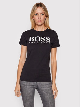 Boss Boss Tričko C_Elogo1 50455144 Čierna Regular Fit