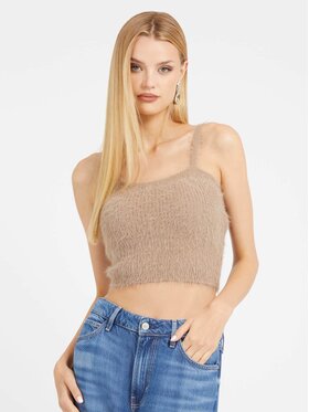 Guess Guess Top 155247 Beżowy Classic Fit