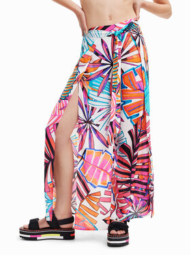Desigual Desigual Hlače iz tkanine 23SWMW08 Pisana Regular Fit