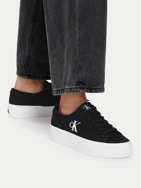 Calvin Klein Jeans Calvin Klein Jeans Tenisówki Vulc Flatform Low Cv Mg YW0YW01763 Czarny