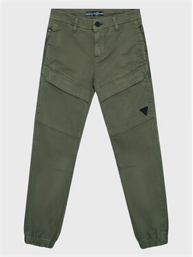 Guess Guess Pantaloni din material L2BB04 WDD52 Verde Regular Fit
