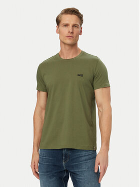 BOSS BOSS Tricou 50531401 Verde închis Regular Fit
