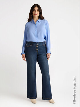 Fiorella Rubino Fiorella Rubino Jeansy P548T004703N034 Niebieski Flare Fit