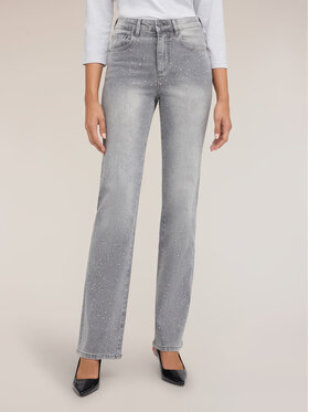 Motivi Motivi Jeansy P462Q004955N013 Szary Flare Fit