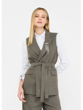 Liu Jo Liu Jo Gilet CF5259T054AM9770 Verde Regular Fit