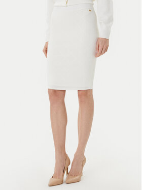 Marciano Guess Marciano Guess Миди пола 5YGD29 5036Z Бял Slim Fit
