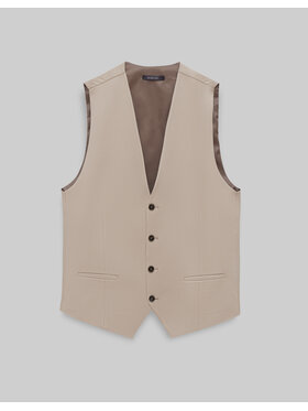 Borgio Borgio Kamizelka lido_02_bz Beżowy Slim Fit