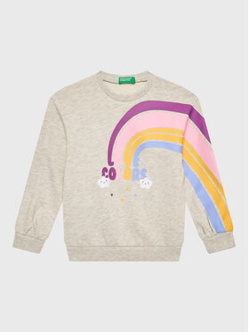 United Colors Of Benetton United Colors Of Benetton Bluză 3J68G107W Gri Regular Fit
