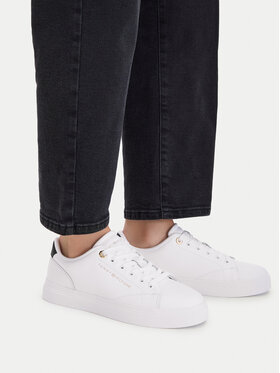 Tommy Hilfiger Tommy Hilfiger Sneakersy Th Chic Sneaker FW0FW09105 Biela