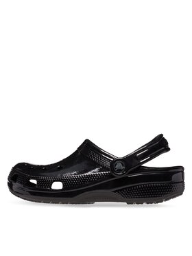 Crocs Natikači Classic High Shine Clog 209609 Črna