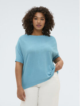 Fiorella Rubino Fiorella Rubino Maglione M250E002272N005 Turchese Boxy Fit