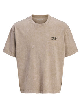 Jack&Jones Jack&Jones T-Shirt Retreat 12277886 Beżowy Oversize