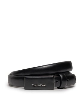 Calvin Klein Calvin Klein Pasek Damski Ck Must Covered Buckle Belt 2.0 K60K611997 Czarny