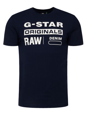 G-Star Raw G-Star Raw Тишърт D14143-336-6067 Тъмносин Regular Fit