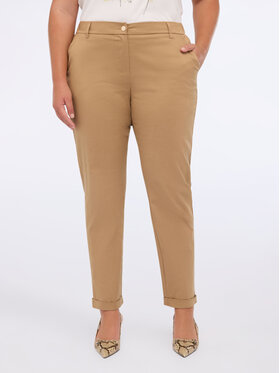 Fiorella Rubino Fiorella Rubino Pantaloni di tessuto P026T005229N002 Crema Regular Fit