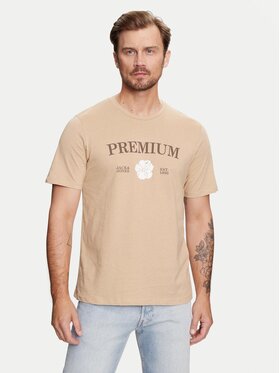 Jack&Jones Jack&Jones T-Shirt Jprblaalfie 12259673 Hnědá Regular Fit
