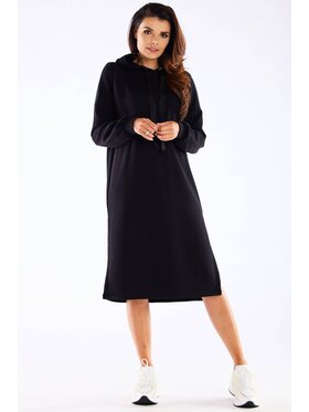 Infinite You Infinite You Sukienka dzianinowa M269 Czarny Basic Fit