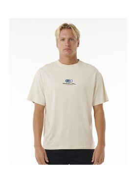 Rip Curl Rip Curl T-Shirt Pill Icon Tee Biały Relaxed Fit