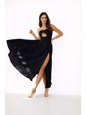 LilaLou LilaLou Sukienka wieczorowa Dua Czarny Slim Fit